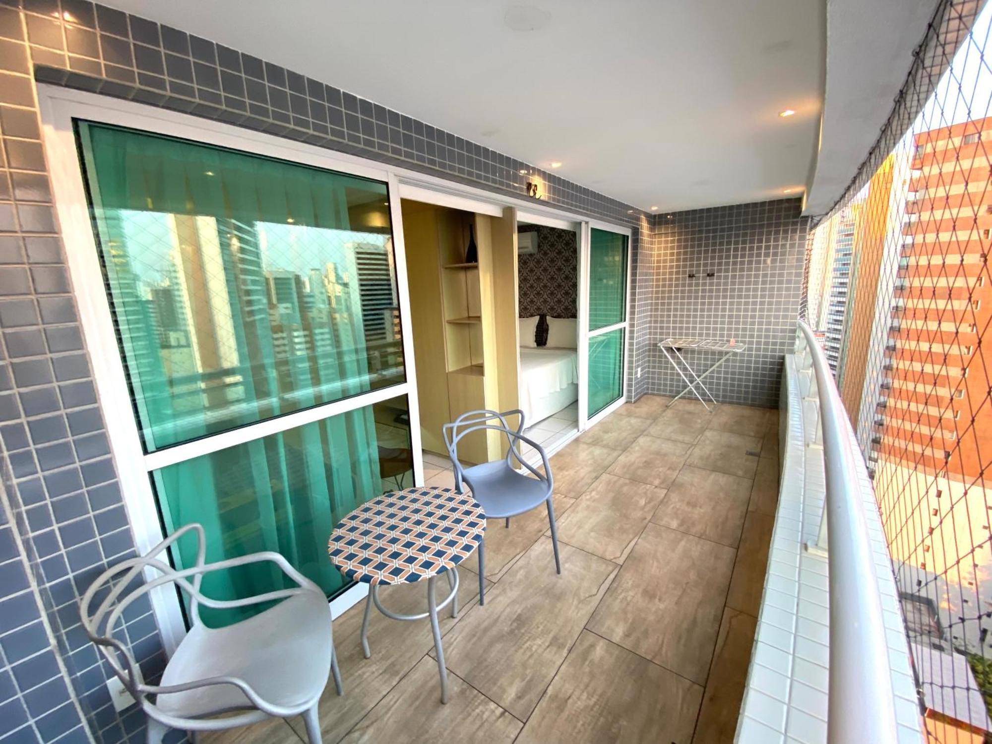 Apartamento 17º Andar Beira Mar Com 2 Quartos Форталеза Экстерьер фото