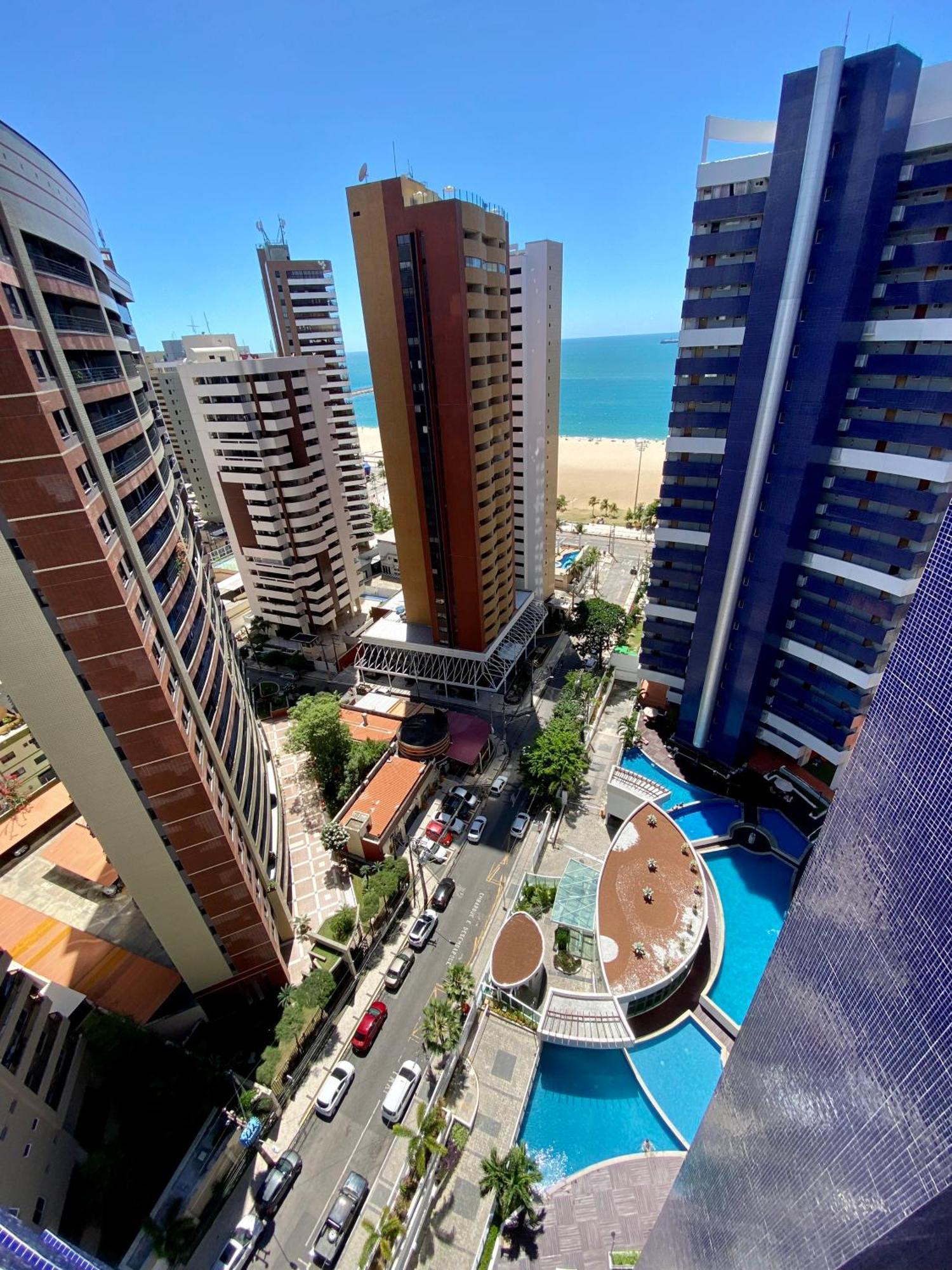 Apartamento 17º Andar Beira Mar Com 2 Quartos Форталеза Экстерьер фото